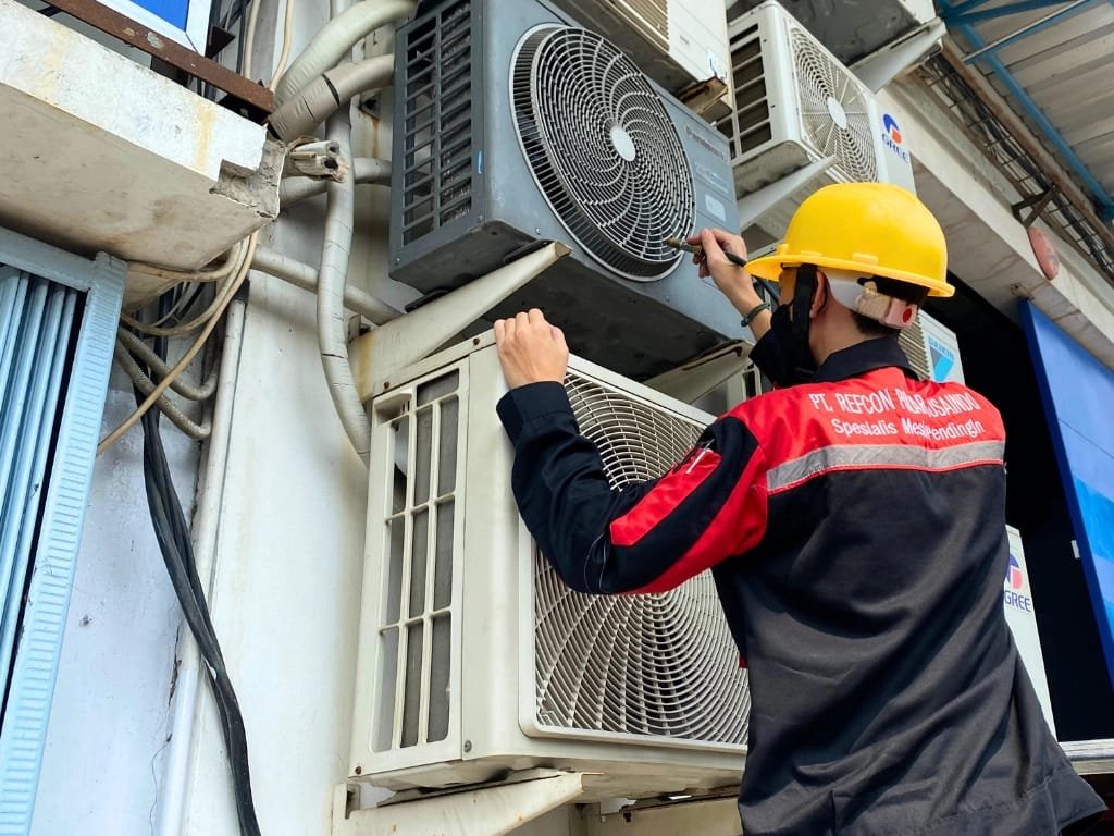 Dokumentasi pengerjaan AC Sumber Service 1
